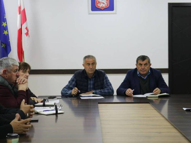 ცაგერის მუნიციპალიტეტის მერიაში სამუშაო შეხვედრა შედგა
